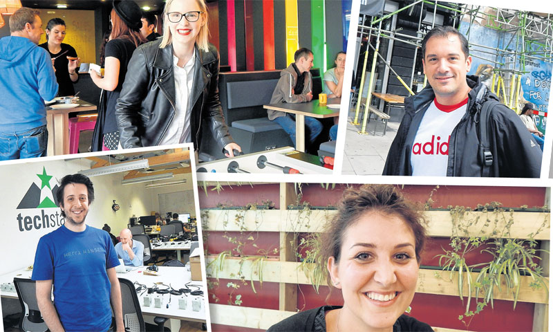 Marija Butković (Kisha), Saša Šarunić (AgentCASH), Marko Sršan (Techstars), Barbara Perić (TechCityU