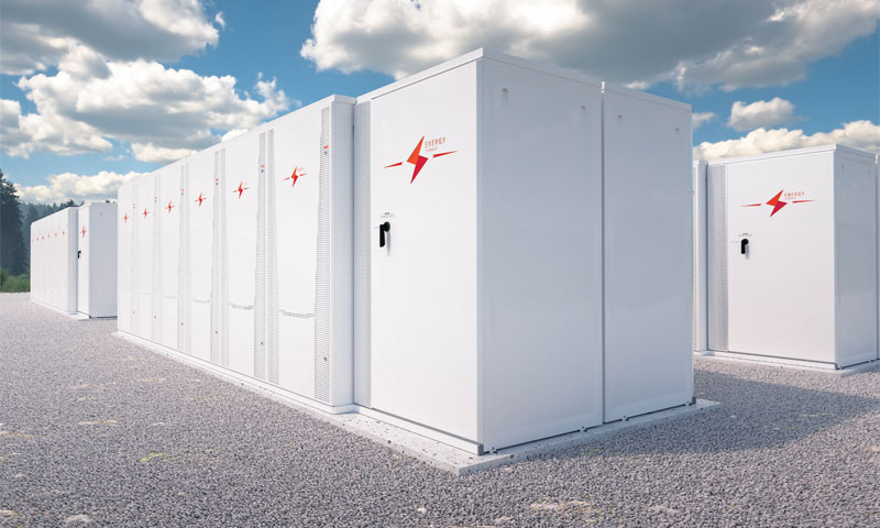 Ilustracija sustava baterijskih spremnika nalik onome u Sloveniji