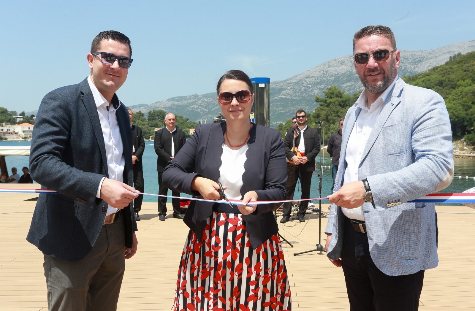 Zamjenik župana Dubrovačko-neretvanske županije Joško Cebalo, predsjednica uprave HTP Korčula Ivana