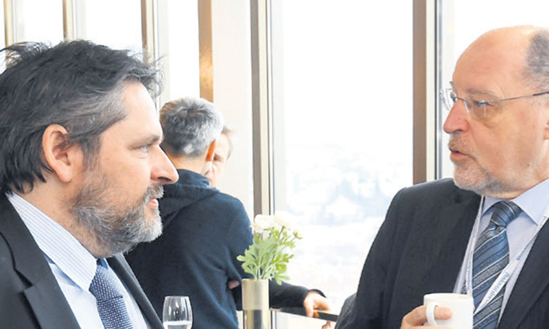 Ekonomist Velimir Šonje i Zoran Bohaček iz HUB-a