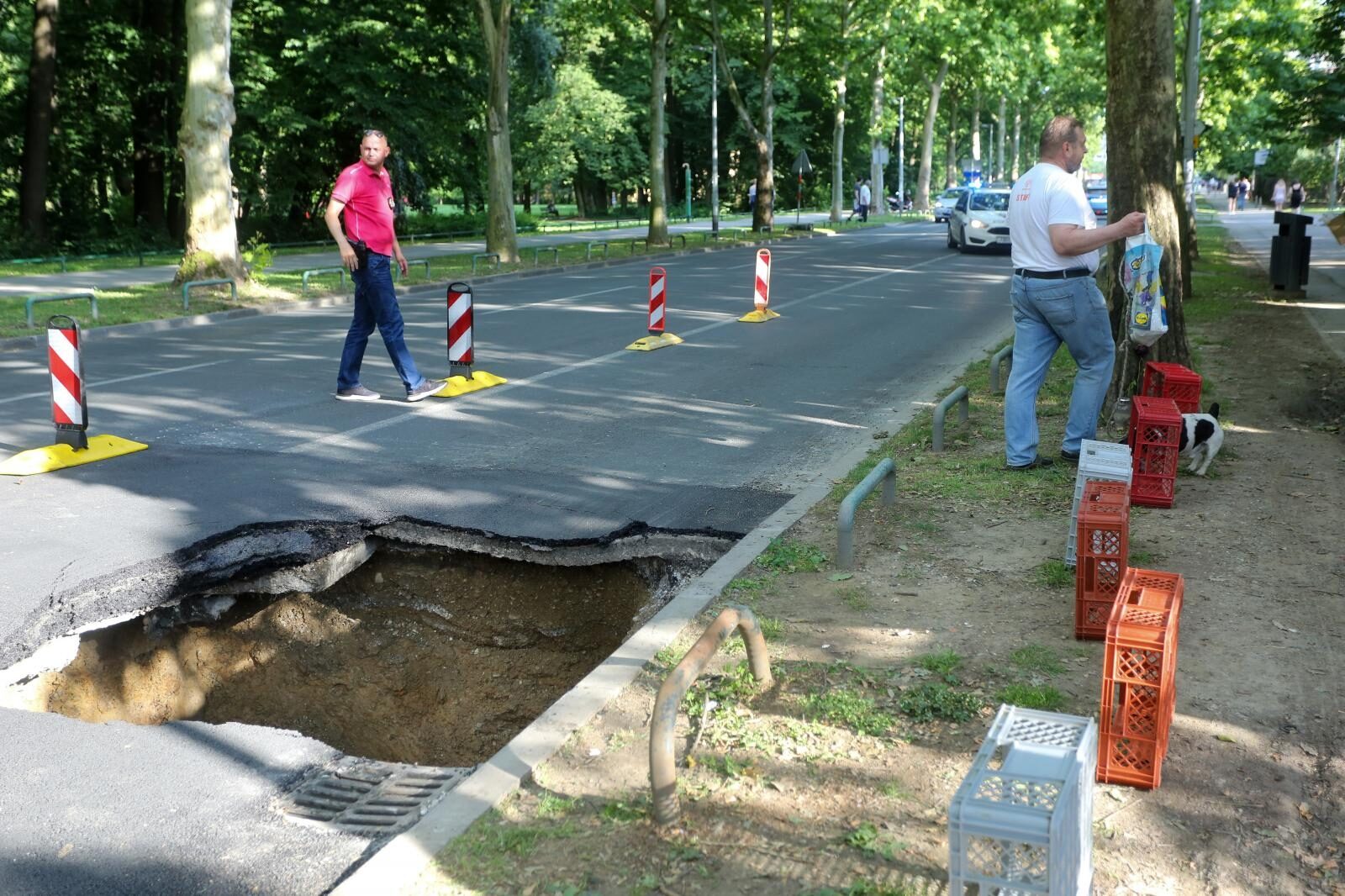 Zagreb: Na Bukovačkoj cesti otvorila se ogromna rupa