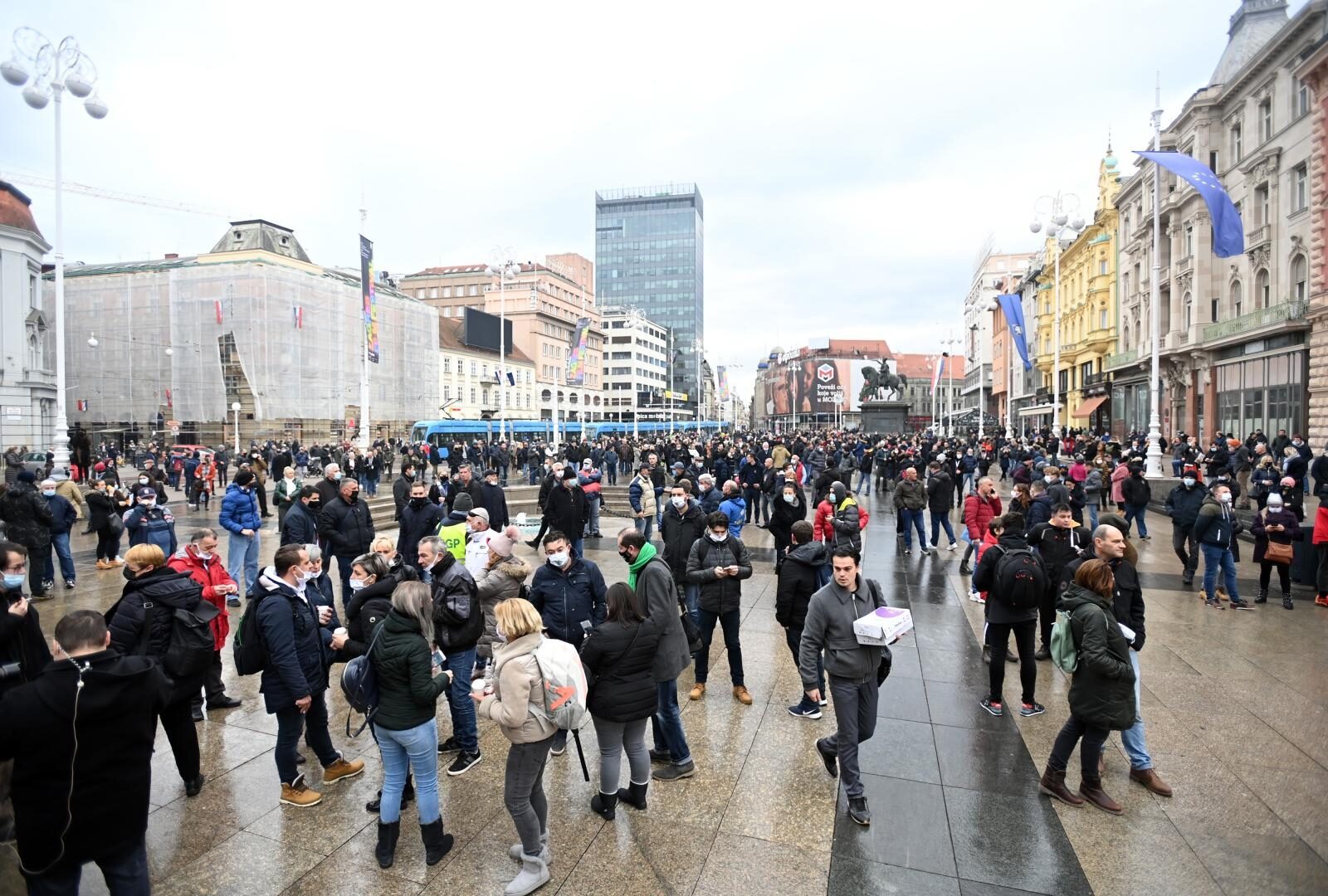 Zagreb: Prosvjed poduzetnika zbog neadekvatnih ekonomskih mjera
