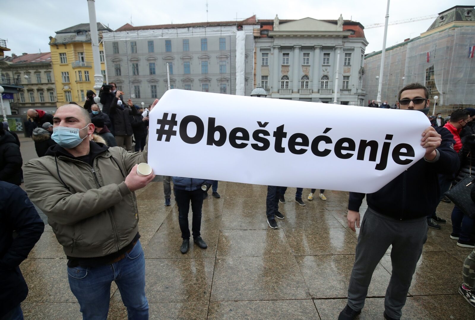 Zagreb: Prosvjed poduzetnika zbog neadekvatnih ekonomskih mjera