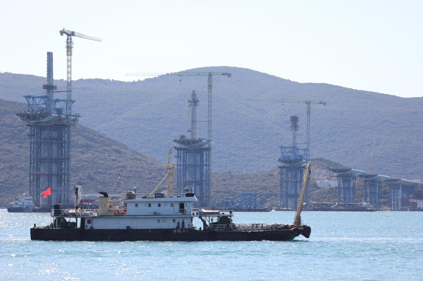 Gradilište mosta Komarna-Pelješac