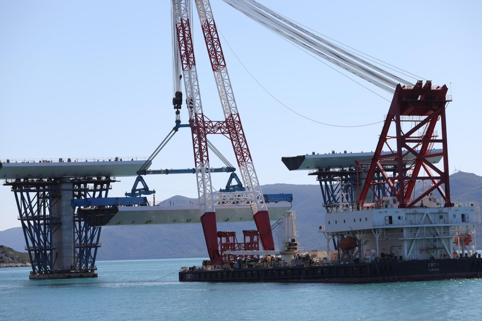 Gradilište mosta Komarna-Pelješac