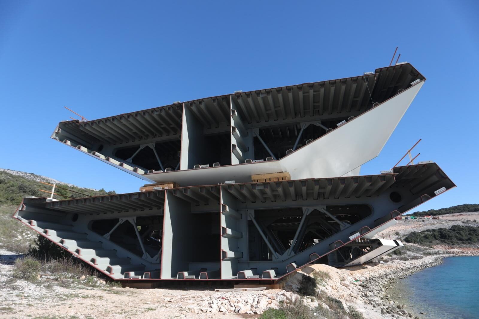 Gradilište mosta Komarna-Pelješac