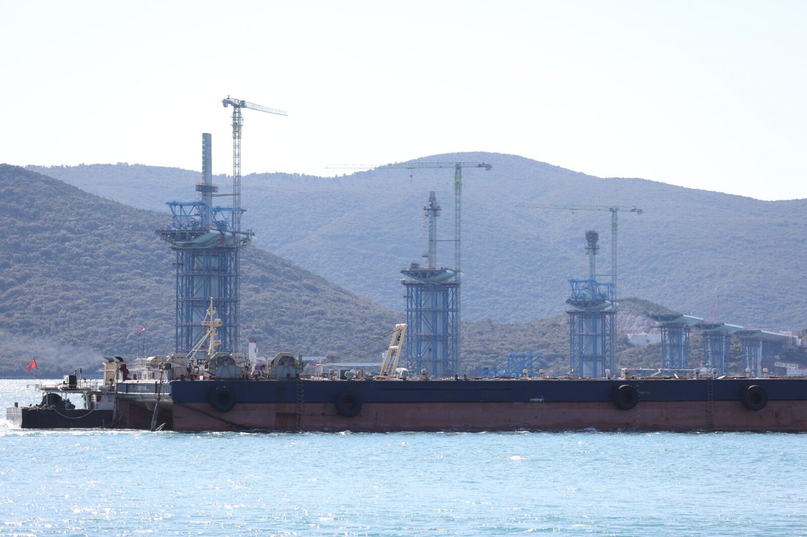 Gradilište mosta Komarna-Pelješac