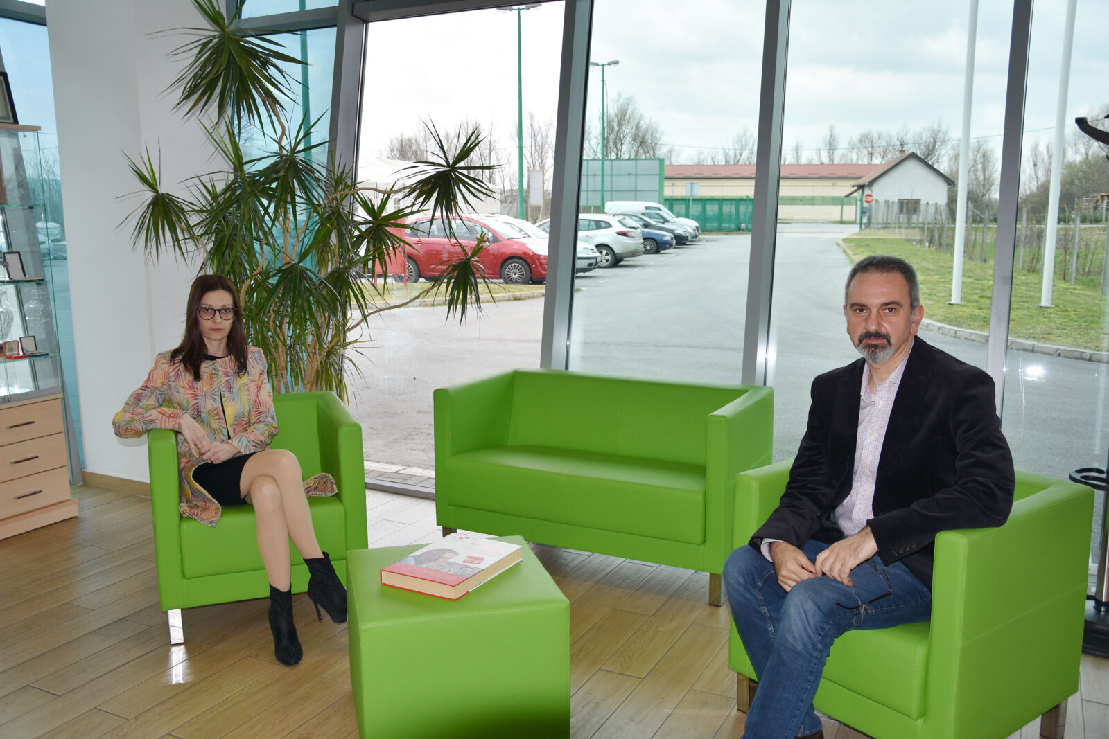 Direktorica EcoCorteca Dijana Zrinski i voditelj ureda Predrag Zvečevac