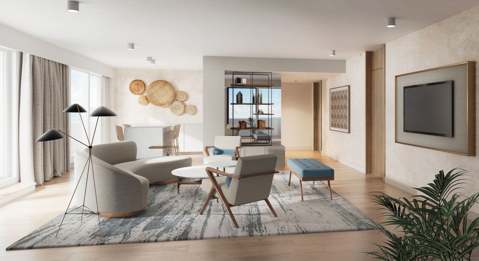 Le Meridien Lav Split (7) _ Terrace Suite - boravak _ credit Atellior