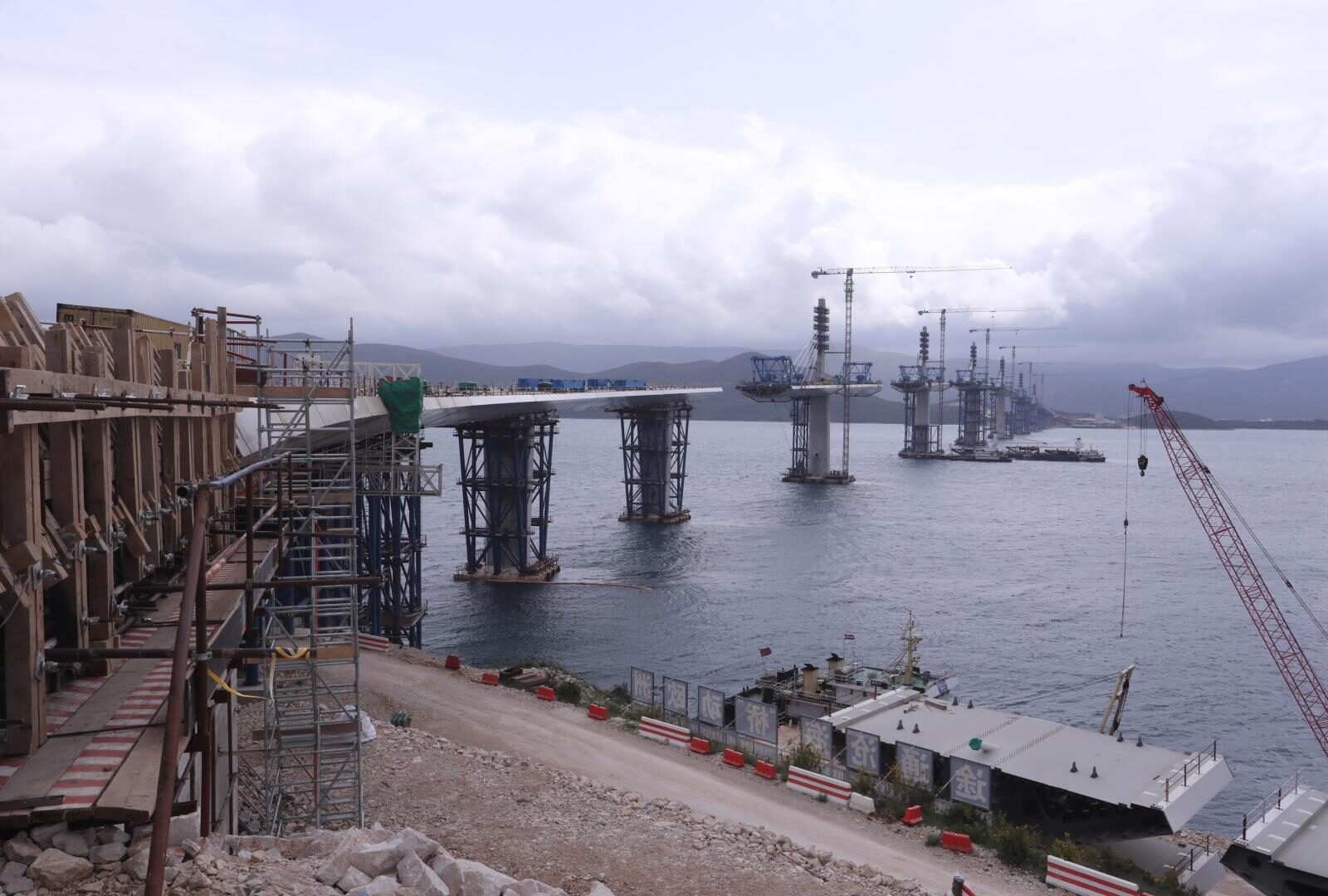 Napredak izgradnje Pelješkog mosta