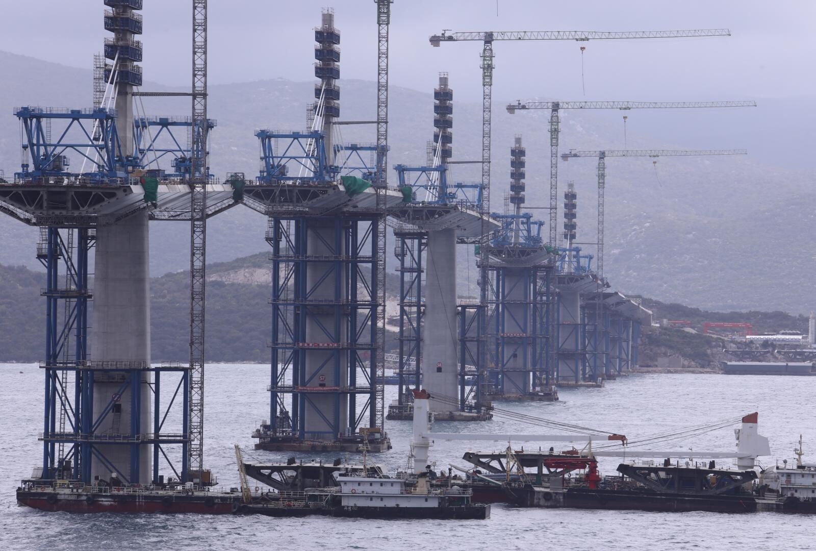 Napredak izgradnje Pelješkog mosta