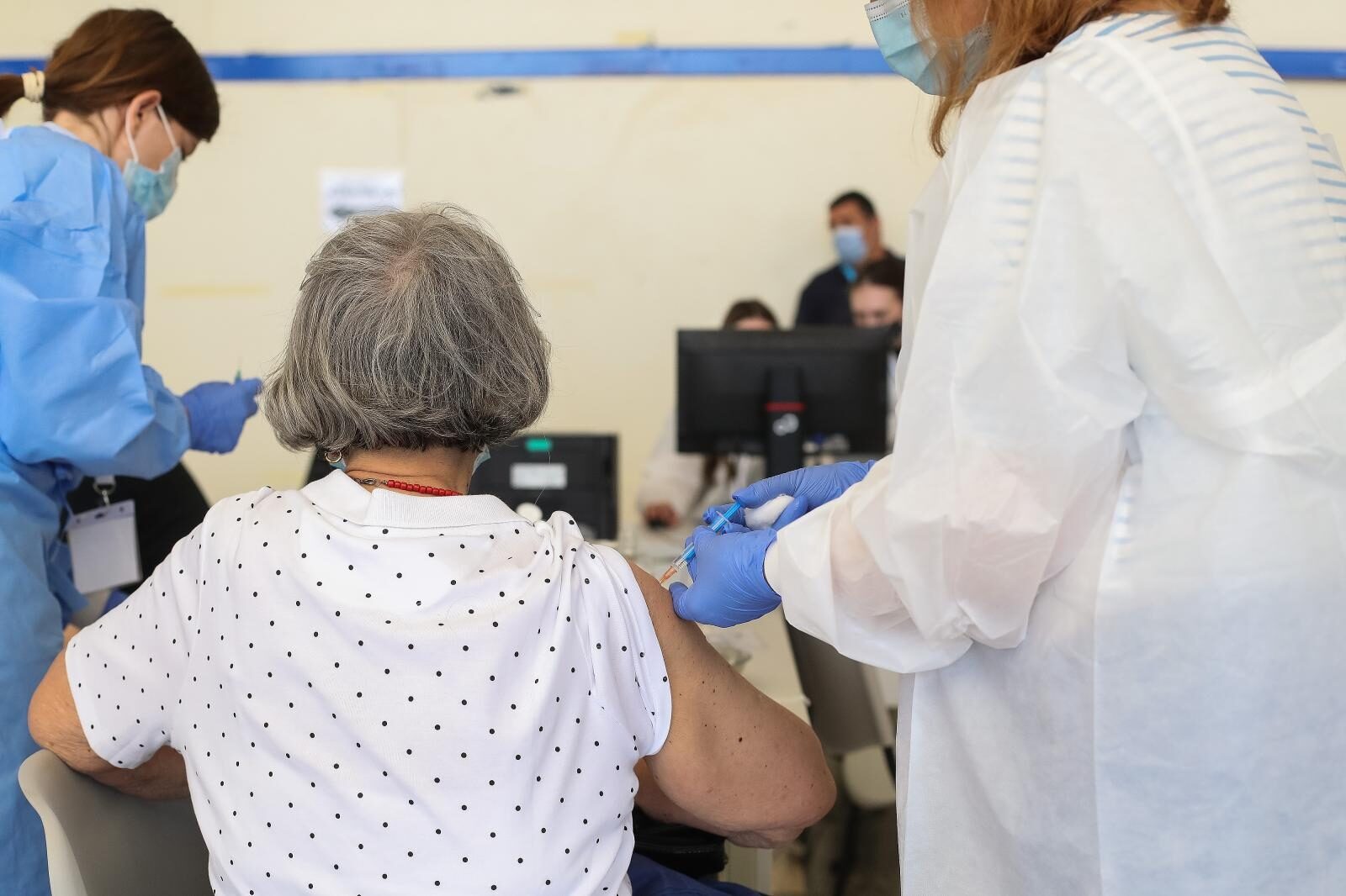 Zagreb: Novi punkt za masovno cijepljenje otvoren u Domu sportova