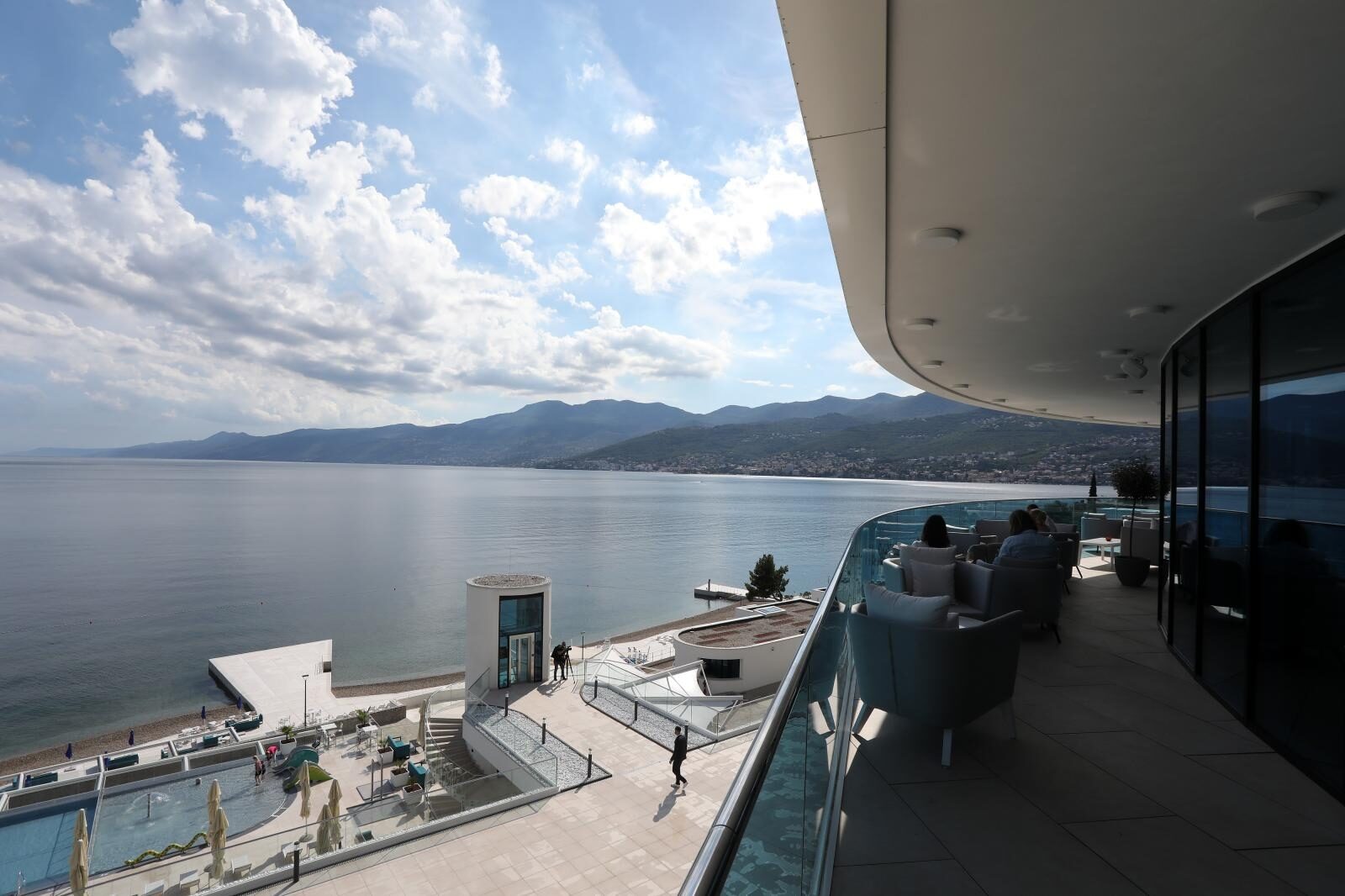 Pogled na novootvoreni hotel Hilton Costabella  u Rijeci