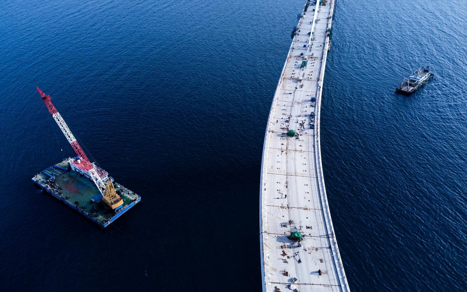 Pelješki most snimljen iz zraka