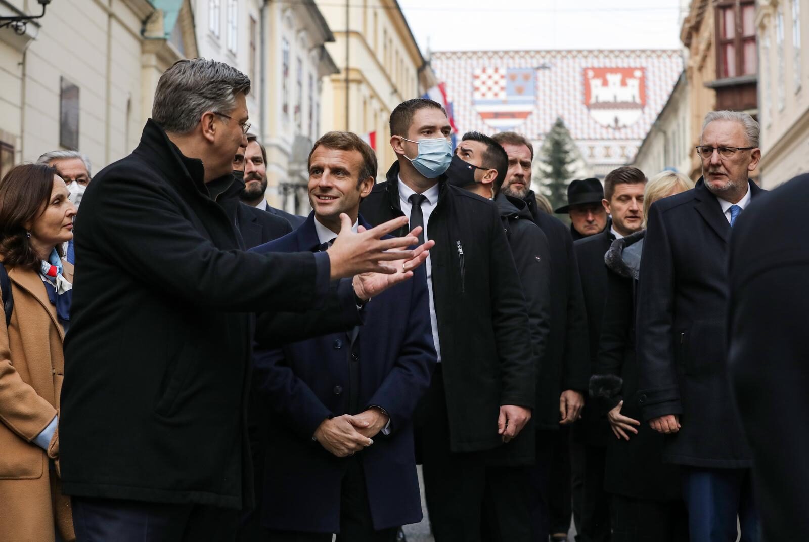 Andrej Plenković i Emmanuel Macron prošetali su Gornjim gradom