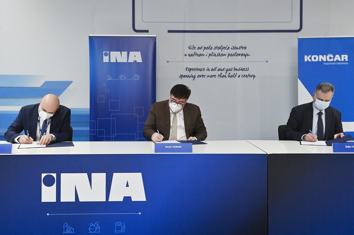 Zagreb, 20.01.2022 - Potpisivanje ugovora izmedju Ine i Koncara