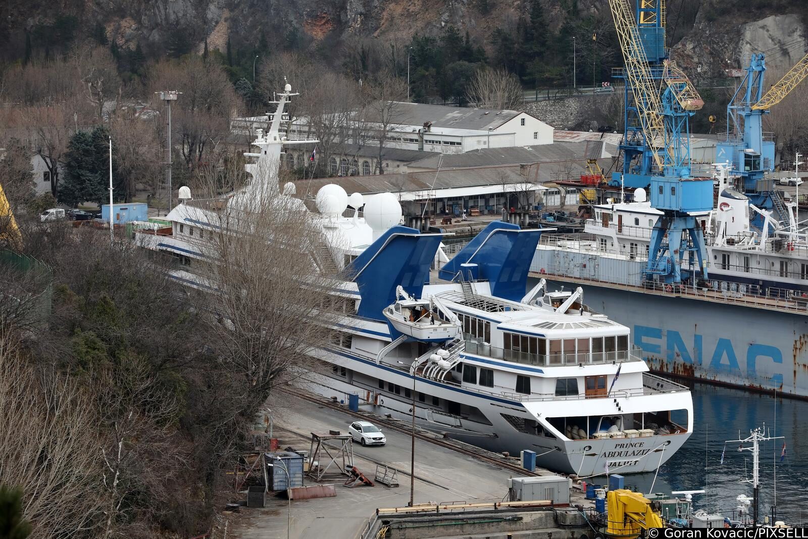 Megajahta Prince Abdulaziz saudijske kraljevske obitelji uplovila je u brodogradilište Viktor Lenac