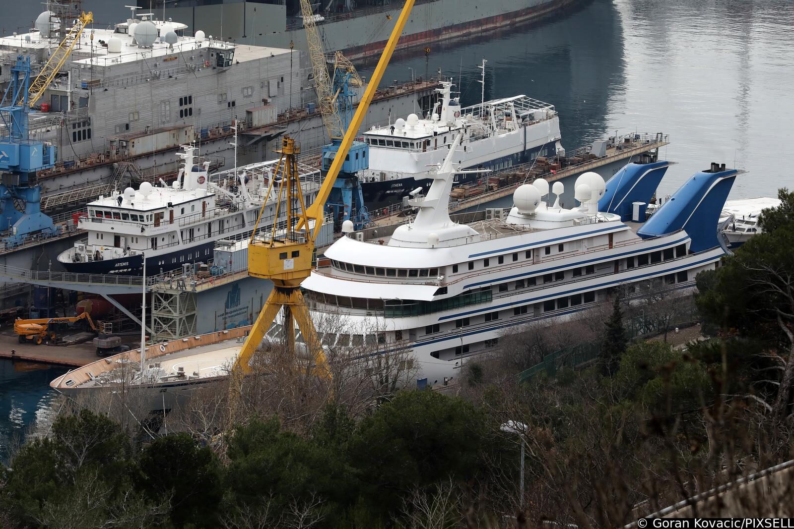 Megajahta Prince Abdulaziz saudijske kraljevske obitelji uplovila je u brodogradilište Viktor Lenac