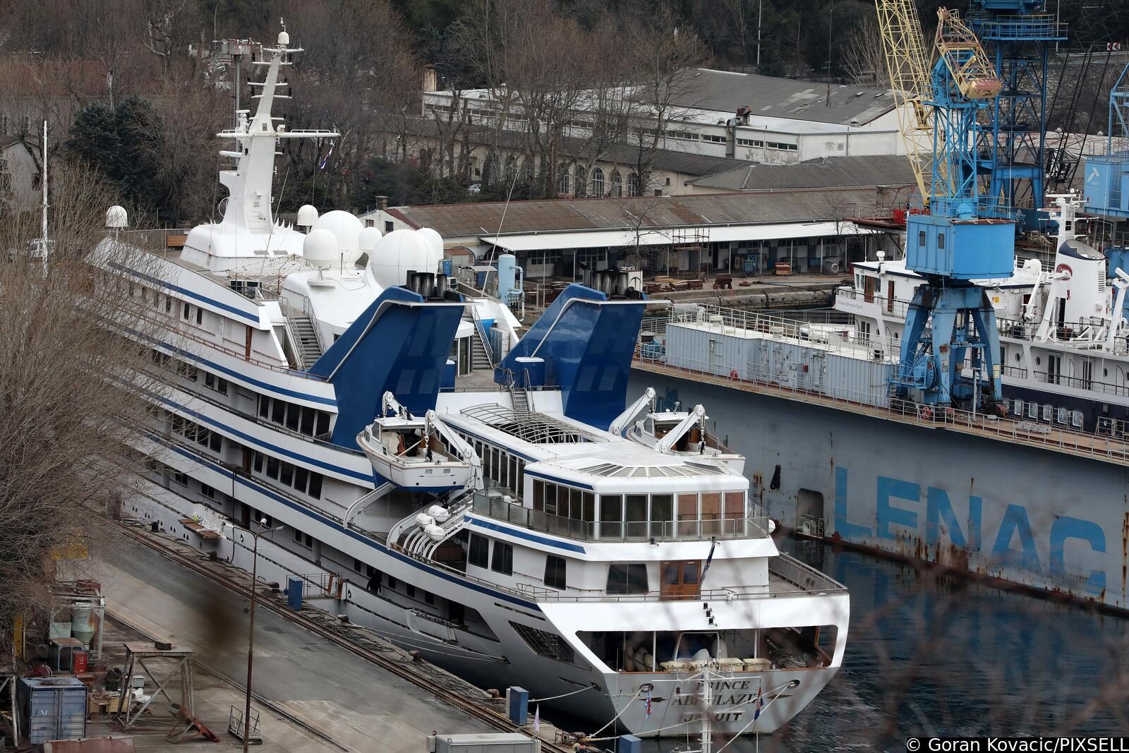 Megajahta Prince Abdulaziz saudijske kraljevske obitelji uplovila je u brodogradilište Viktor Lenac