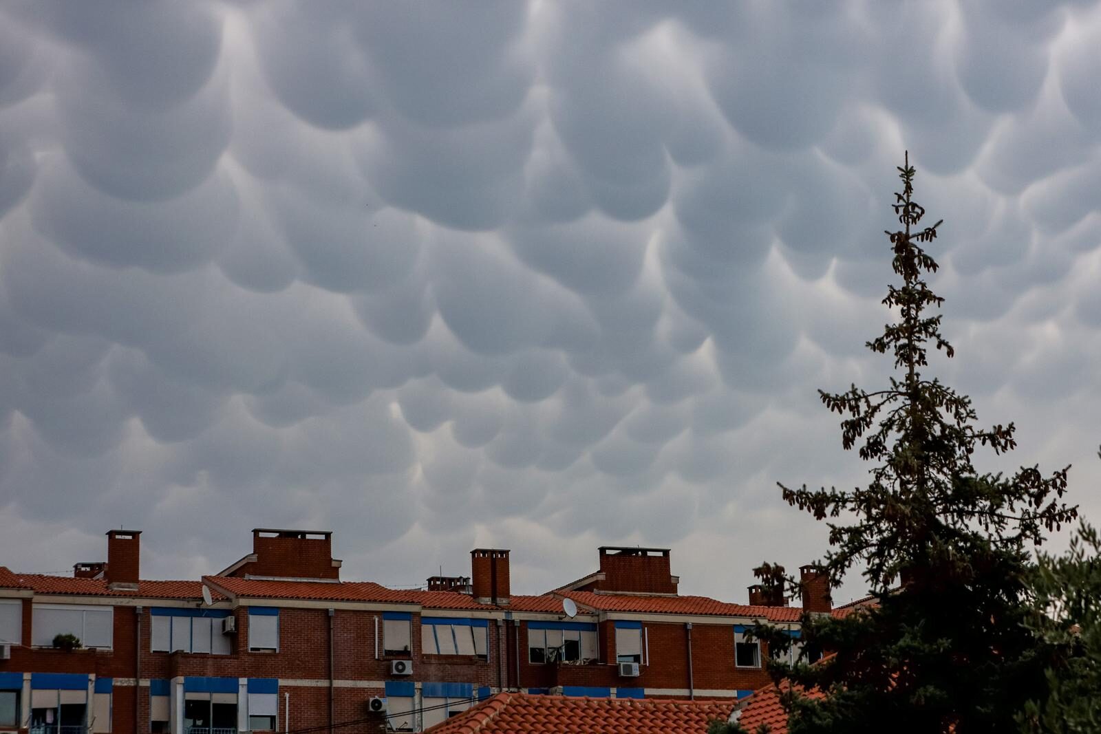 Mammatus oblaci nad Zadrom