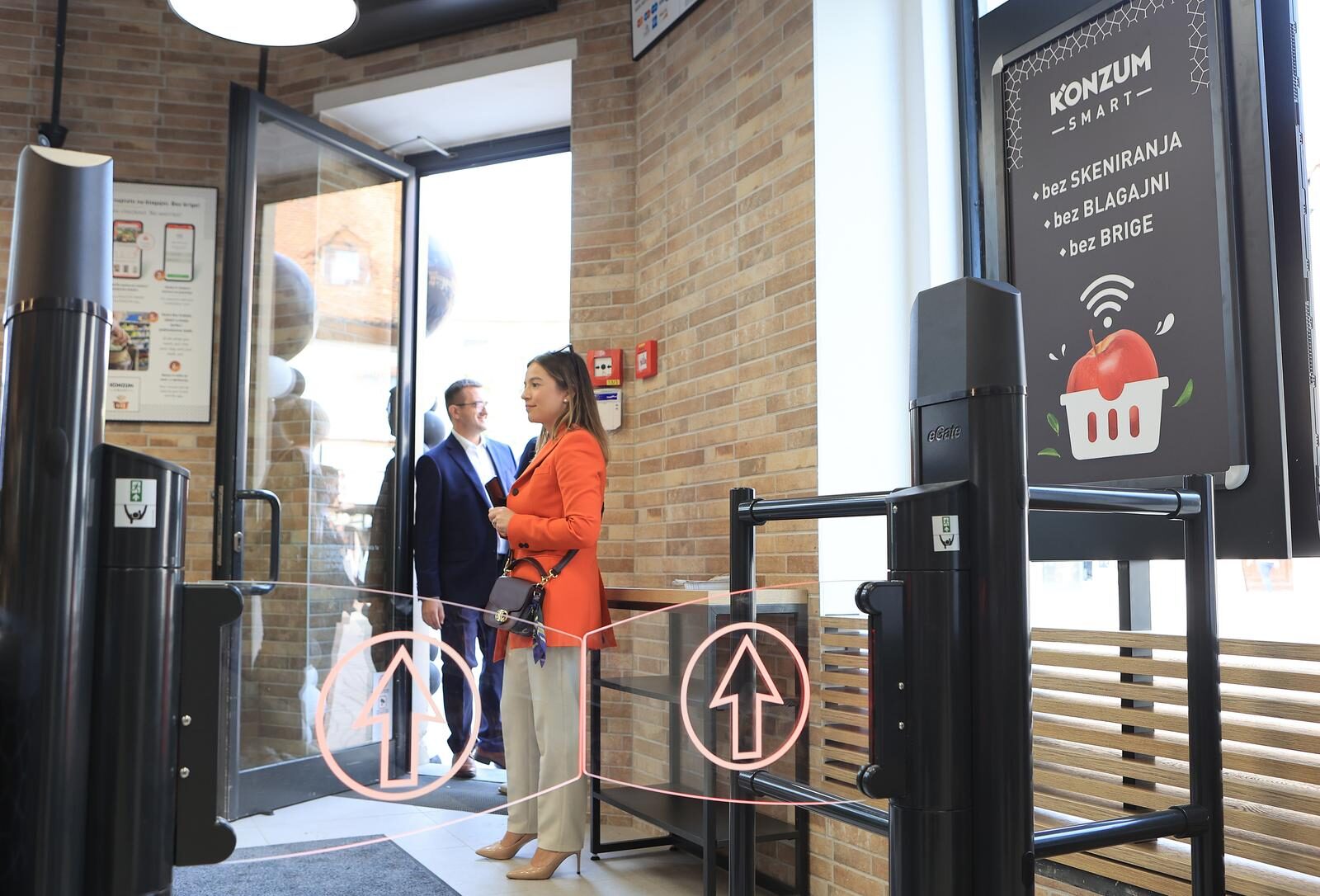 Zagreb: Svečano otvorenje Konzum smart, trgovine koja nema blagajni niti djelatnika