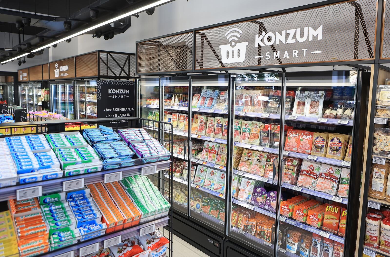 Zagreb: Svečano otvorenje Konzum smart, trgovine koja nema blagajni niti djelatnika