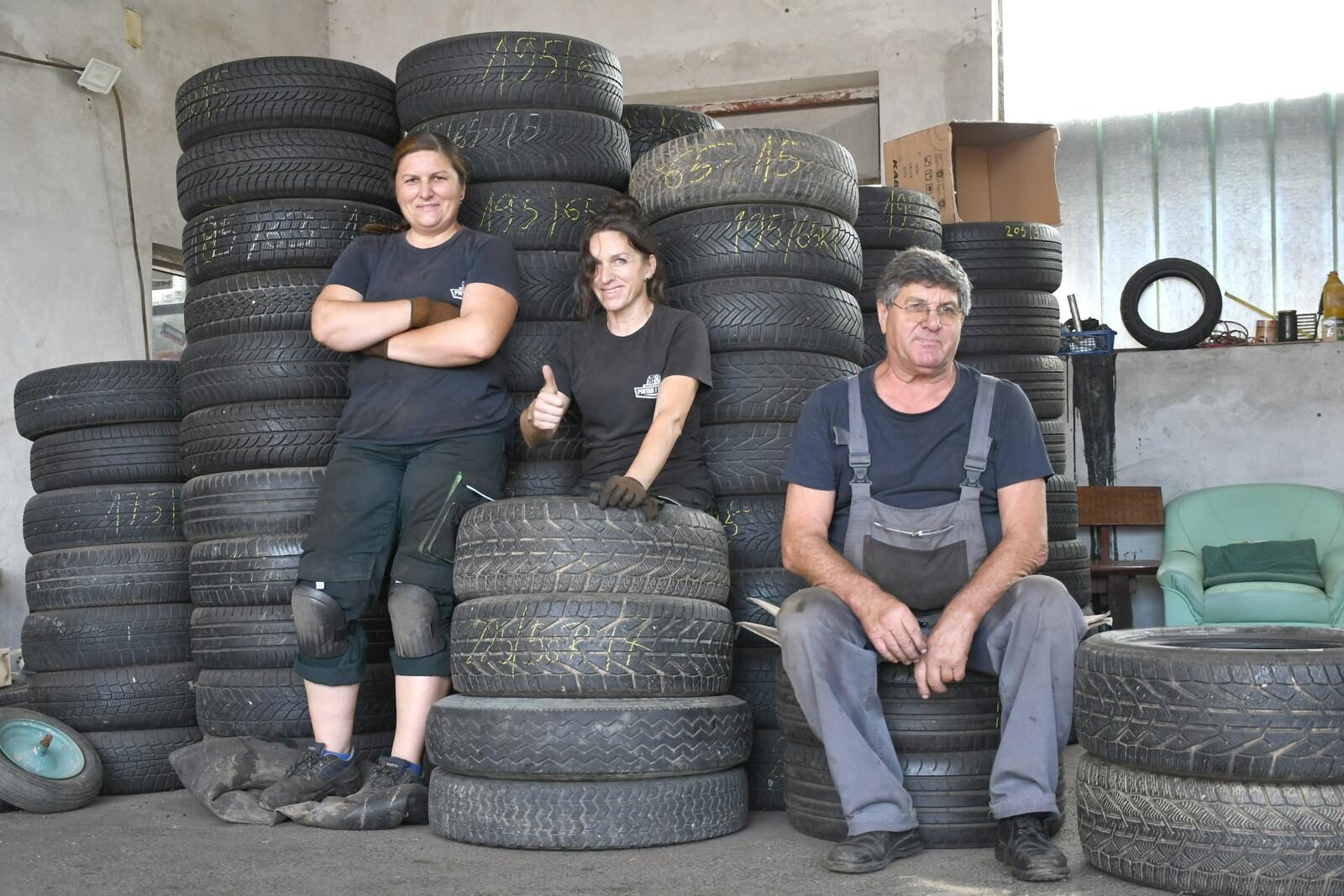 Bjelovar: Otac i kćeri rade u privatnoj vulkanizerskoj radionici