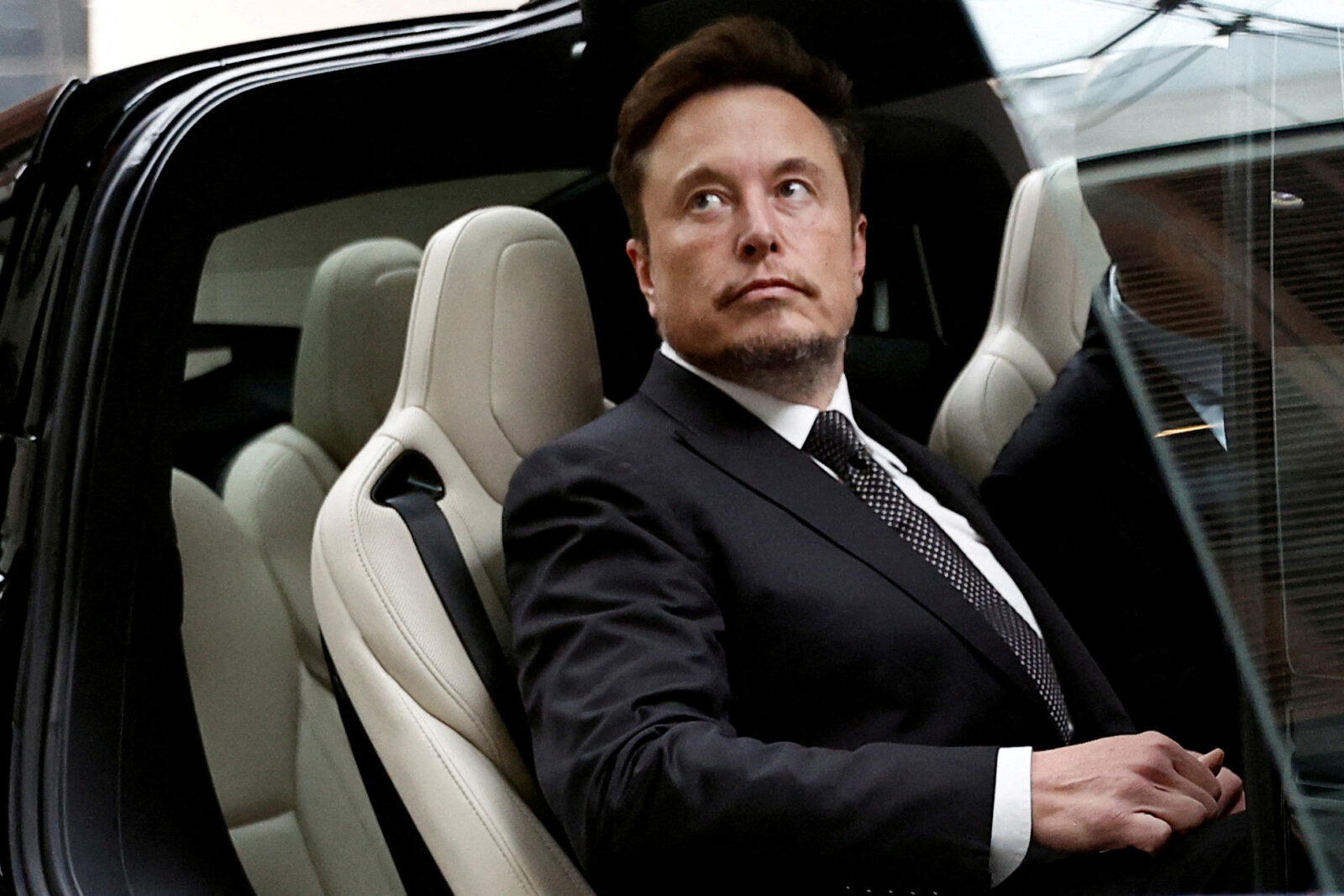 FILE PHOTO: Tesla’s CEO Elon Musk in Beijing