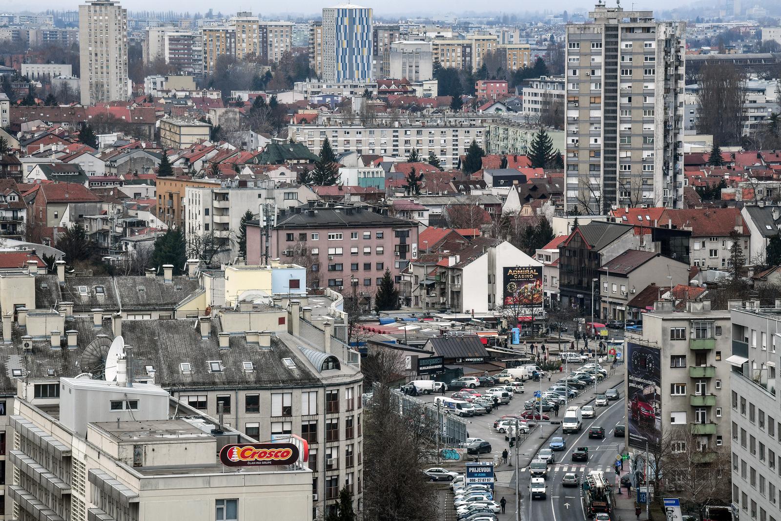 Panoramski pogled na Zagreb