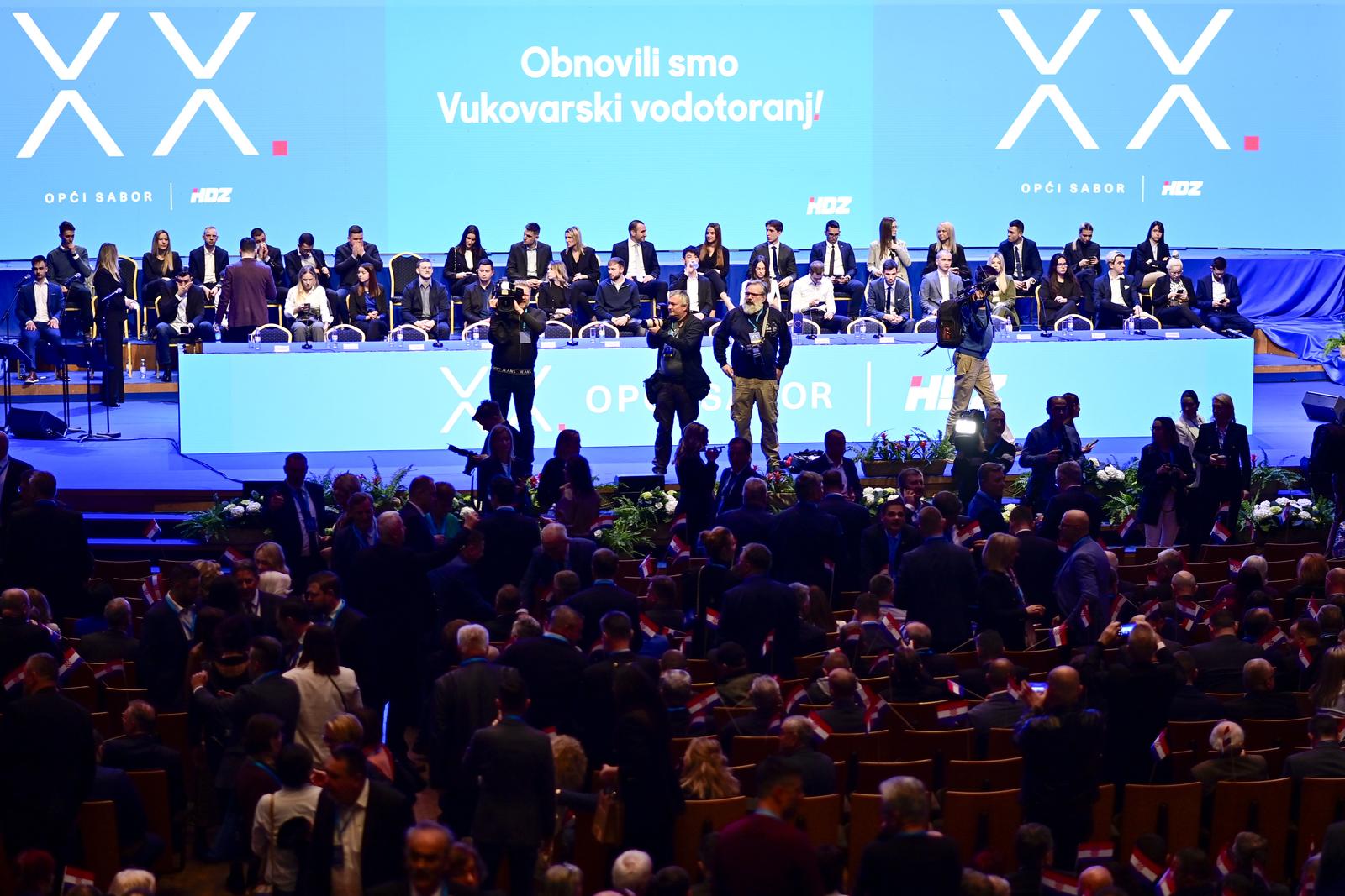 Zagreb: U dvorani Vatroslav Lisinski održan 20. Opći sabor HDZ-a