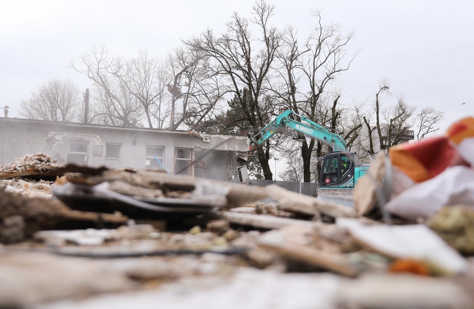 Zagreb: Gradilište tržnice Vrapče čija obnova je krenula prošli tjedan