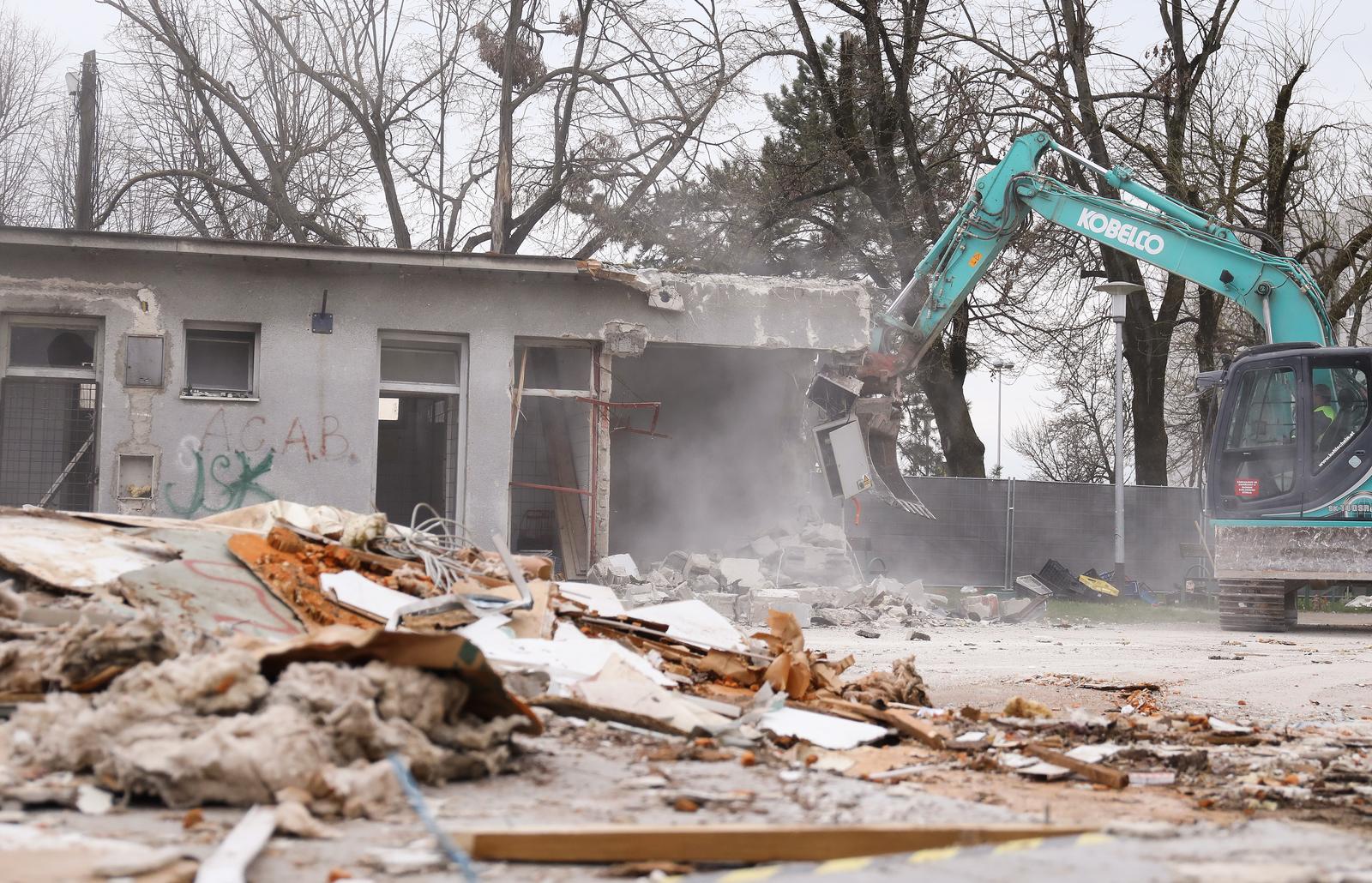 Zagreb: Gradilište tržnice Vrapče čija obnova je krenula prošli tjedan