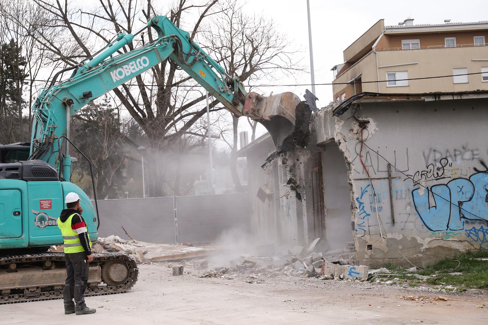 Zagreb: Gradilište tržnice Vrapče čija obnova je krenula prošli tjedan