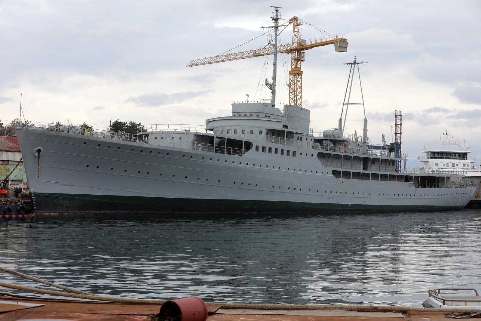 Kraljevica: Brod Galeb u brodogradilištu Dalmont