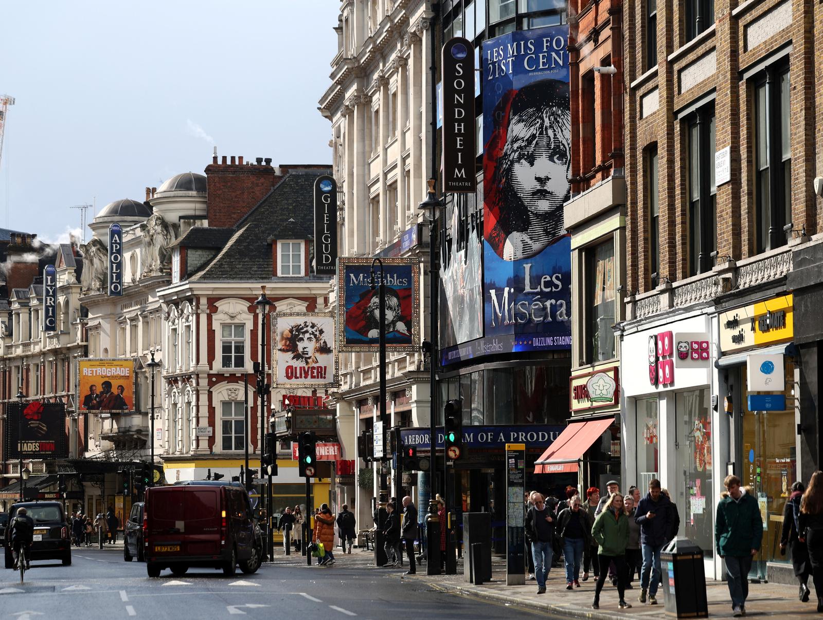 Shaftesbury Avenue in London