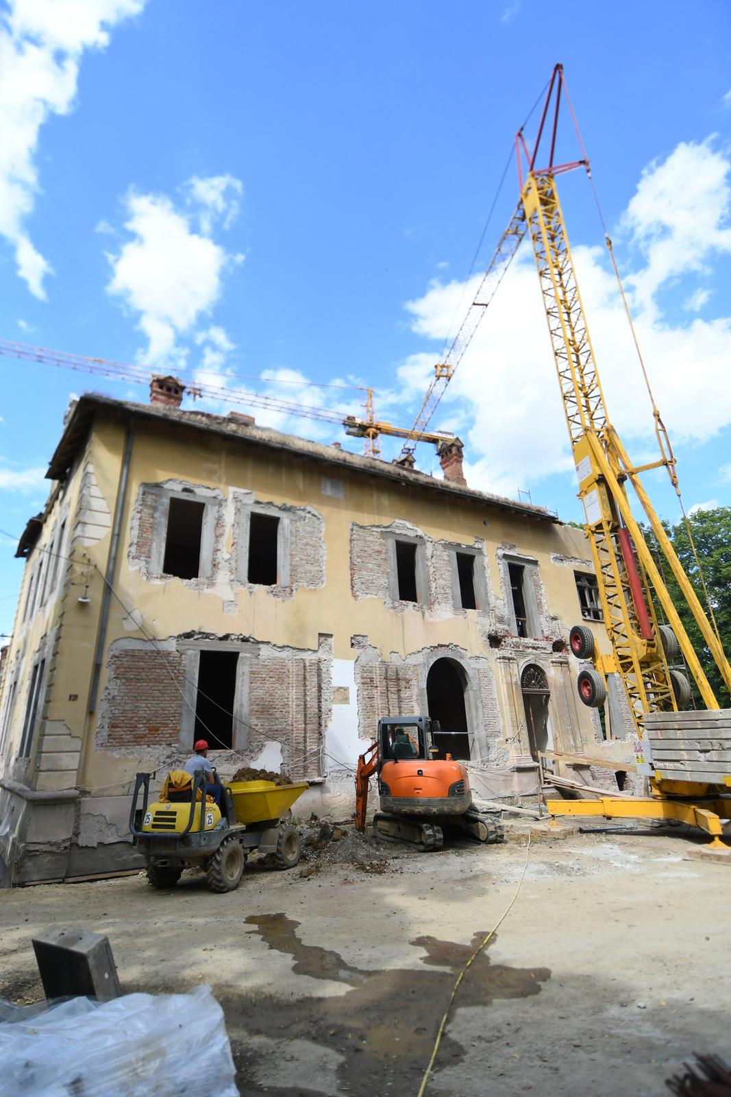 Rasinja: Obilazak građevinskih radova na projektu Rekonstrukcija dvorca Inkey