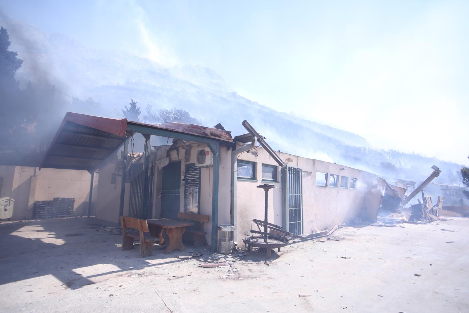 Izgorjela uljara Orgula u Marušićima