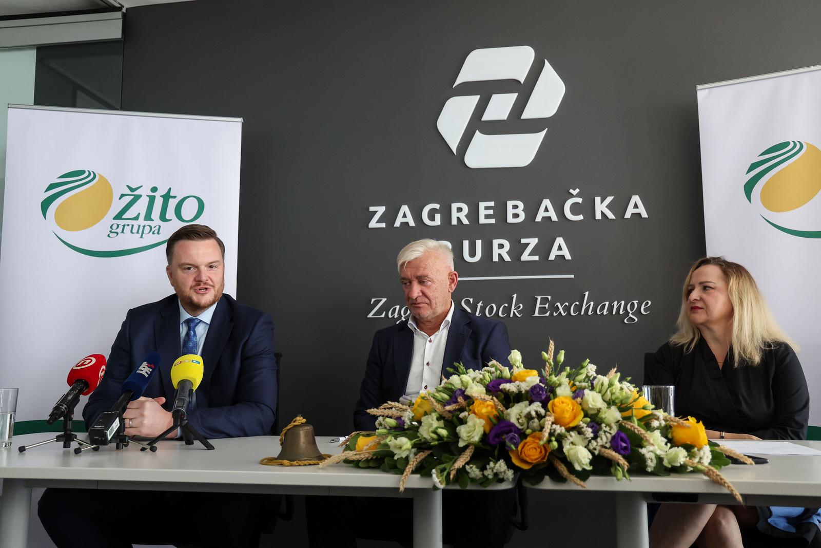 Zagreb: Konferencija za medije povodom uvrštenja dionica Žito grupe na Zagrebačku burzu