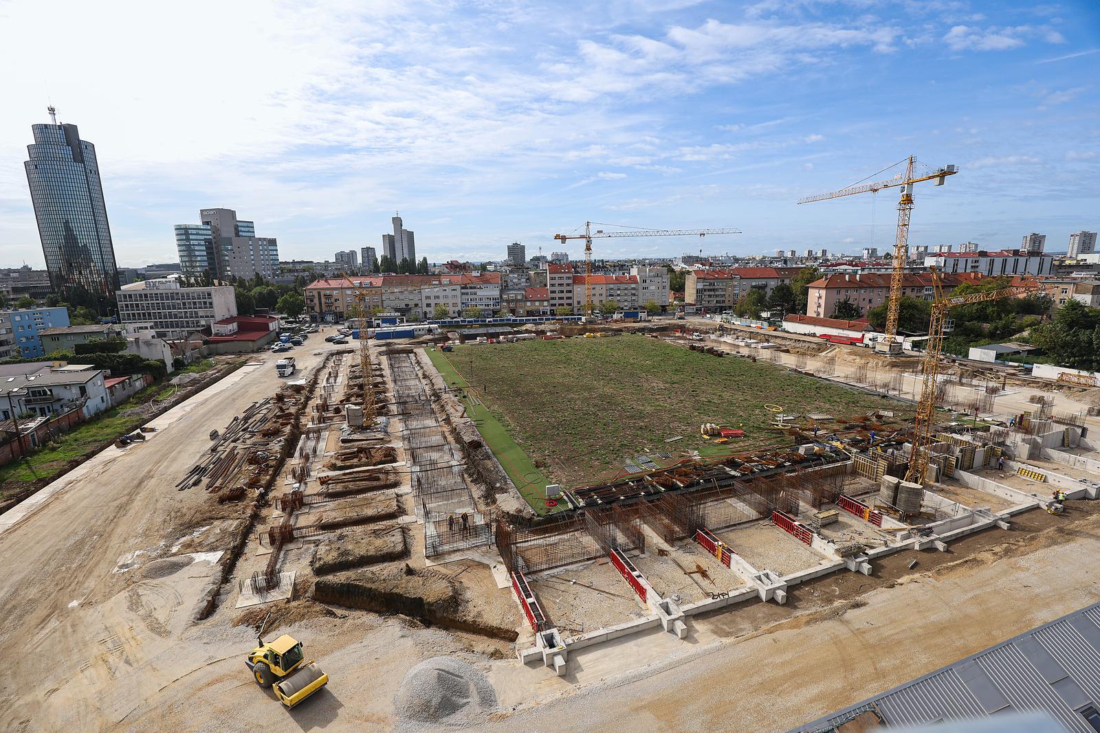 Zagreb: Radovi na izgradnji novog stadiona u Kranjčevićevoj