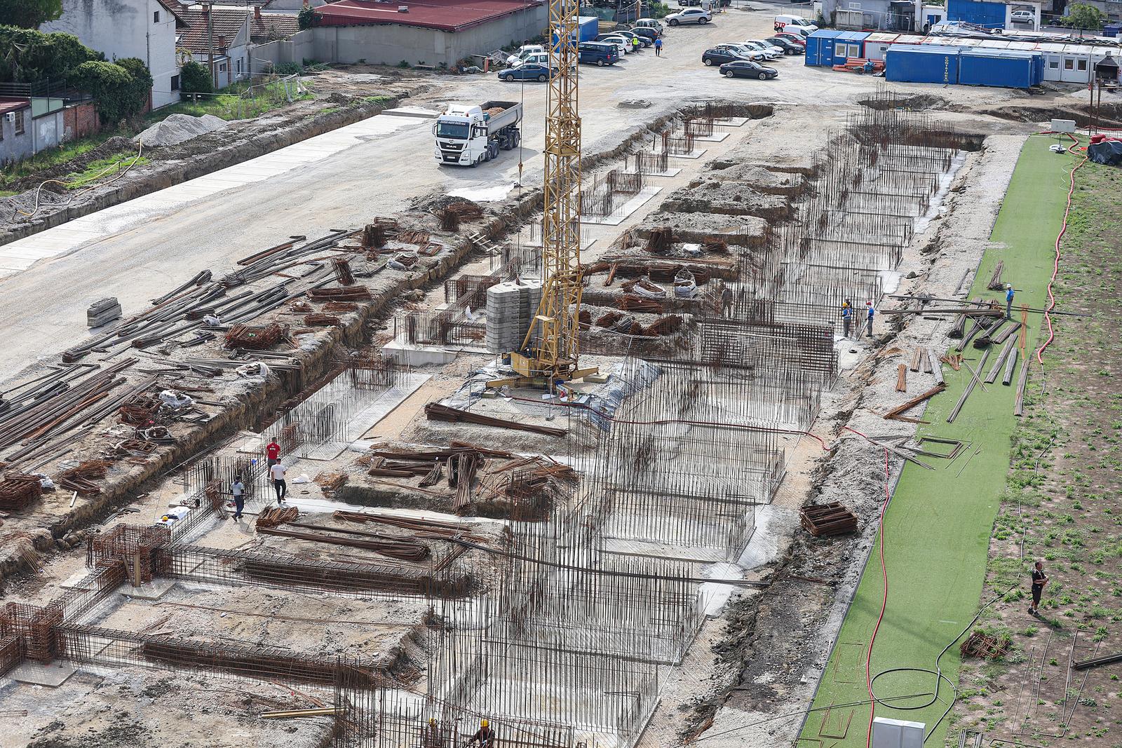 Zagreb: Radovi na izgradnji novog stadiona u Kranjčevićevoj