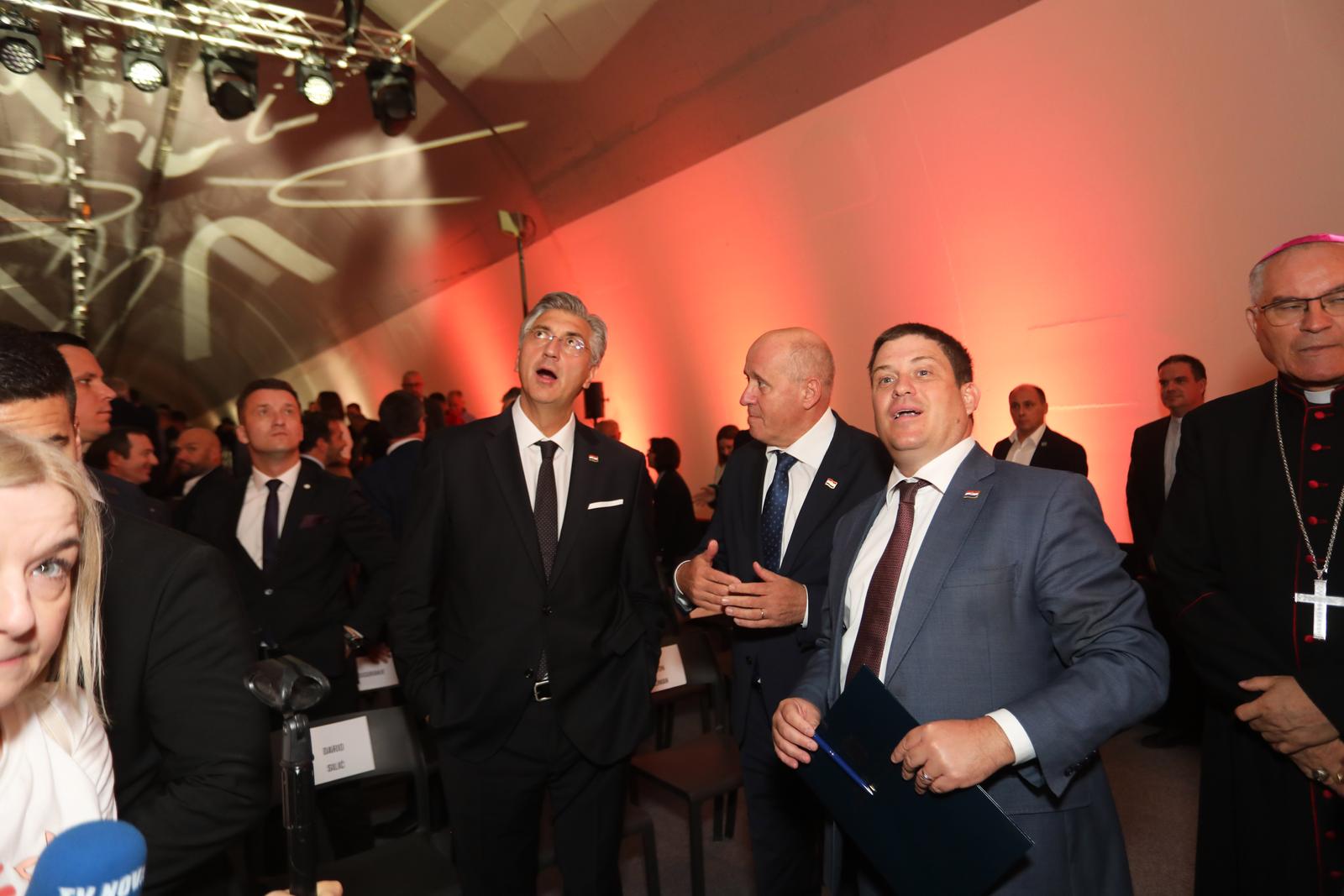 Rijeka: Premijer Andrej Plenković na svečanom puštanju u rad tunela Učka