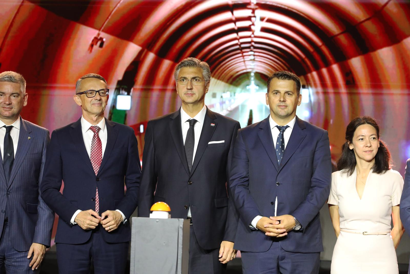 Rijeka: Premijer Andrej Plenković na svečanom puštanju u rad tunela Učka