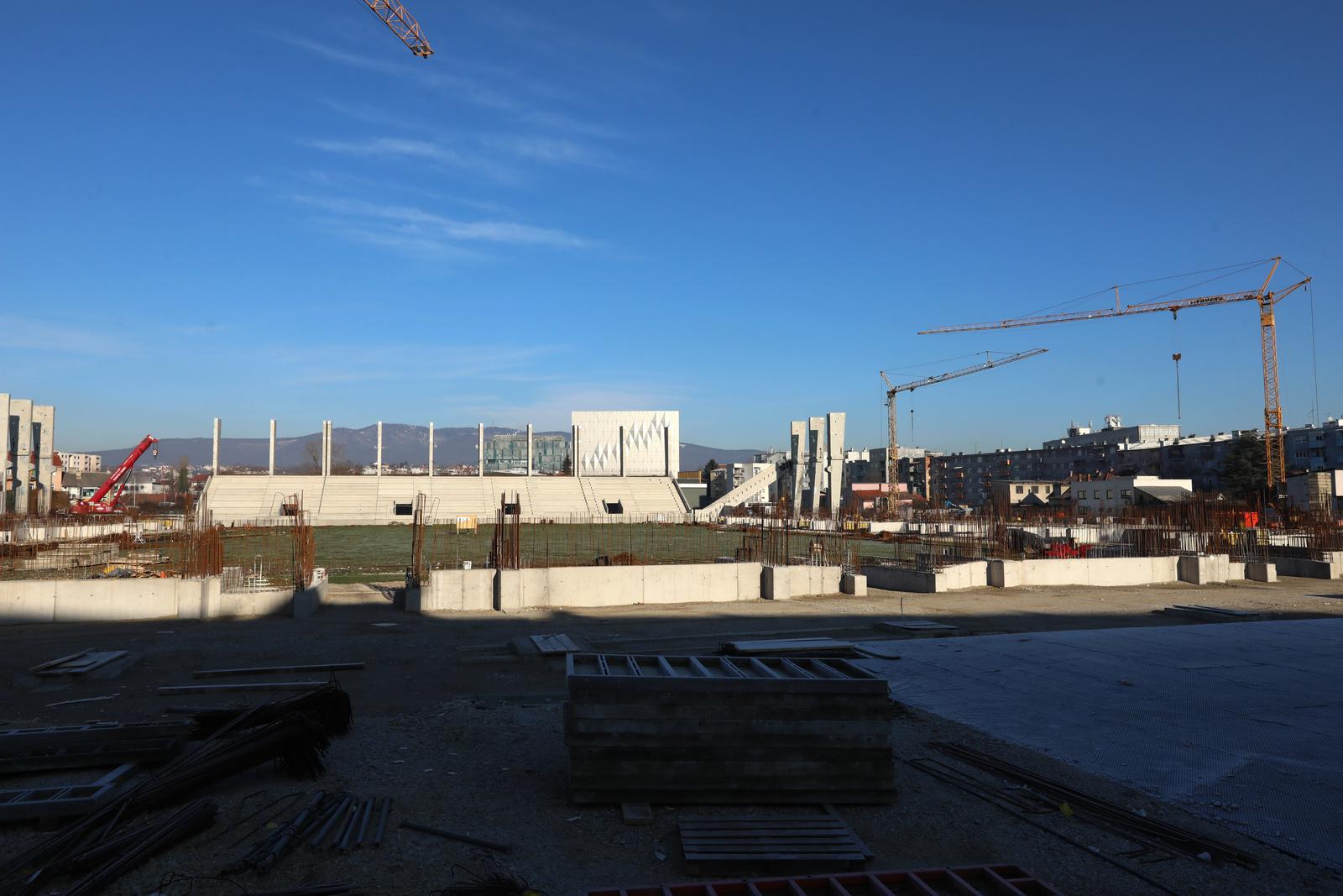 Zagreb: Napreduju radovi na izgradnji stadiona u Kranjčevićevoj