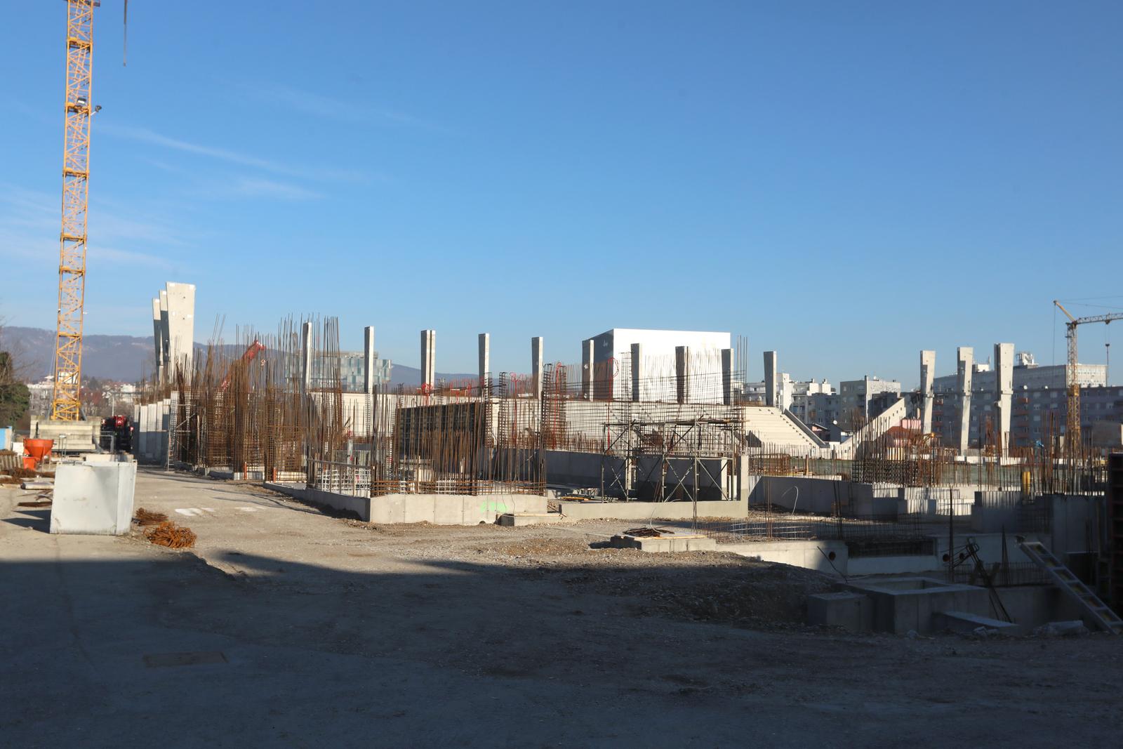 Zagreb: Napreduju radovi na izgradnji stadiona u Kranjčevićevoj