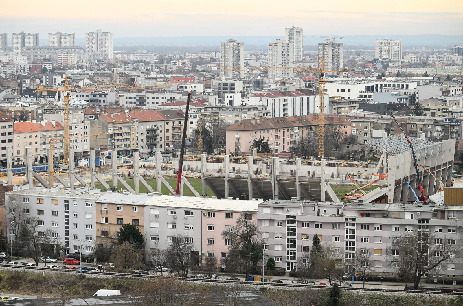 Zagreb: Pogled na stadion Kranjčevićeva