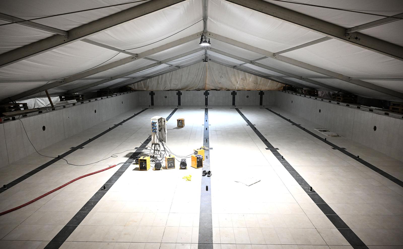 Zagreb: Radovi na Bazenu Špansko