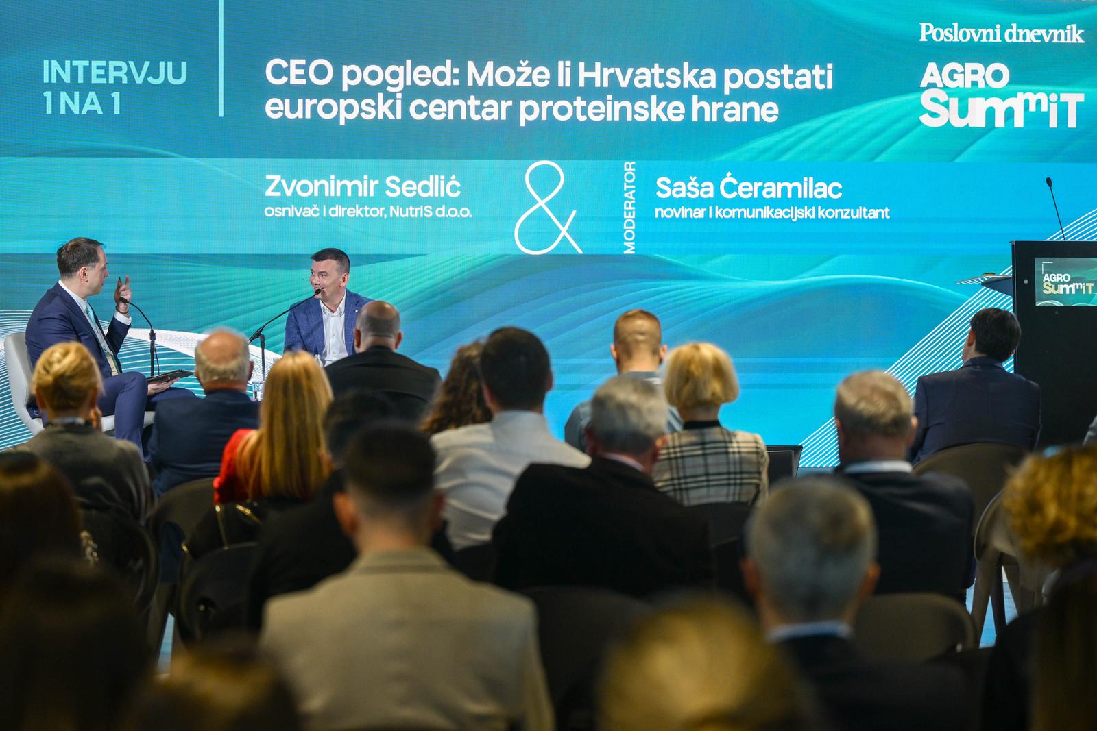 Zagreb: Konferencija Agro Summit, Intervju 1na1: CEO pogled: može li Hrvatska postati centar proteinske hrane?