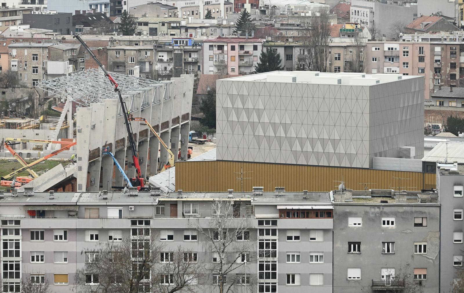 Zagreb: Pogled na stadion Kranjčevićeva