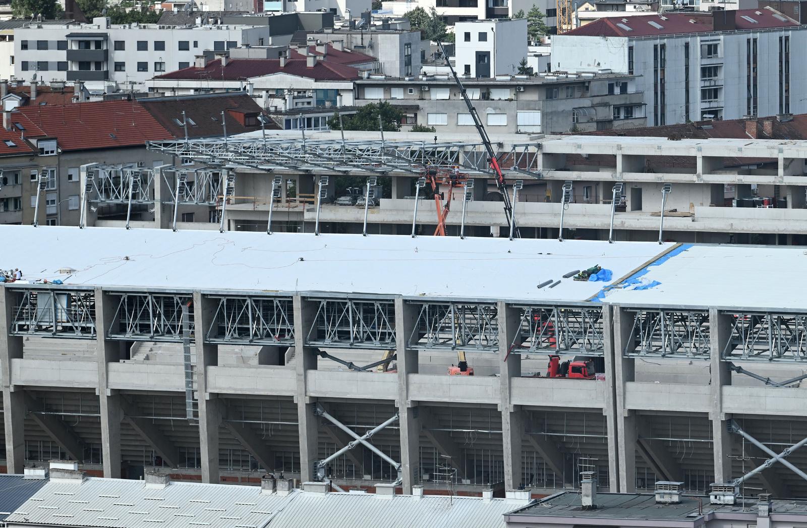 Zagreb: Stadion Kranjčevićevoj sve više liči na stadion iako su i dalje radovi na izgradnji