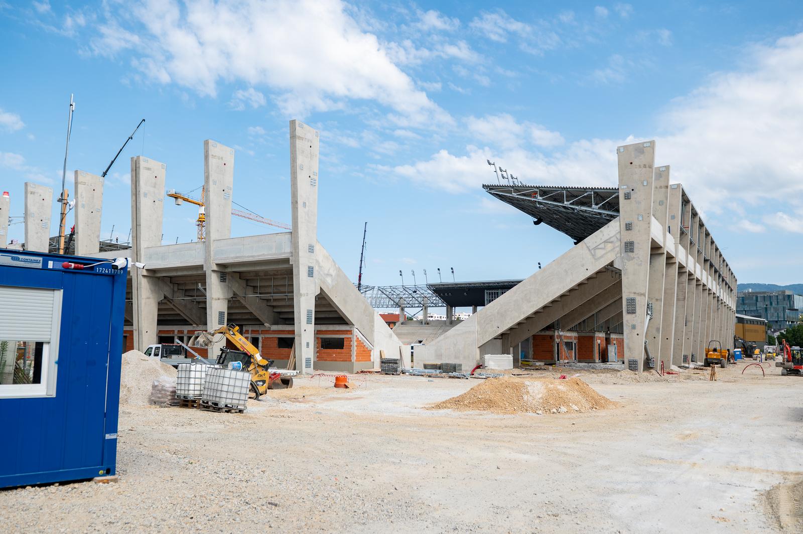 Zagreb: Radovi na stadionu u Kranjčevićevoj